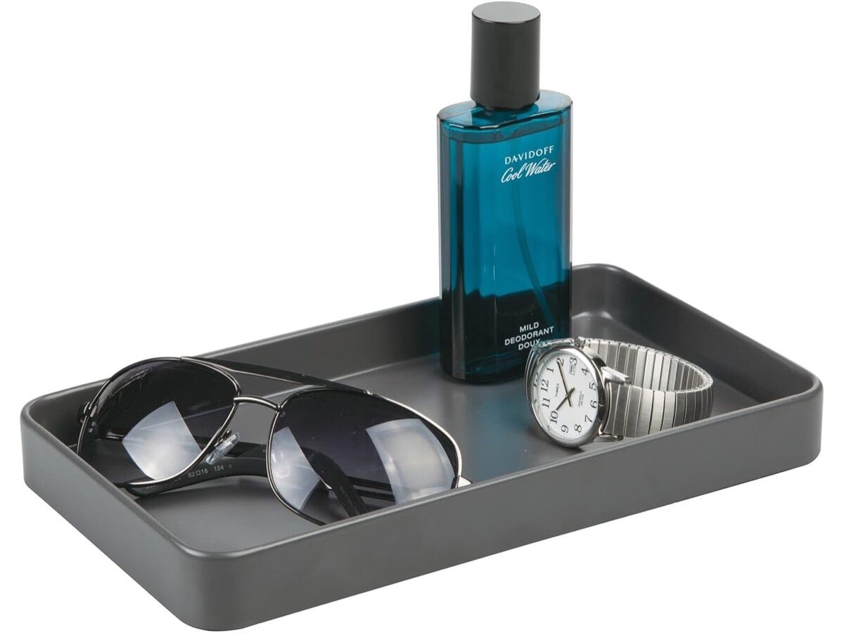 mDesign Entryway Valet Tray