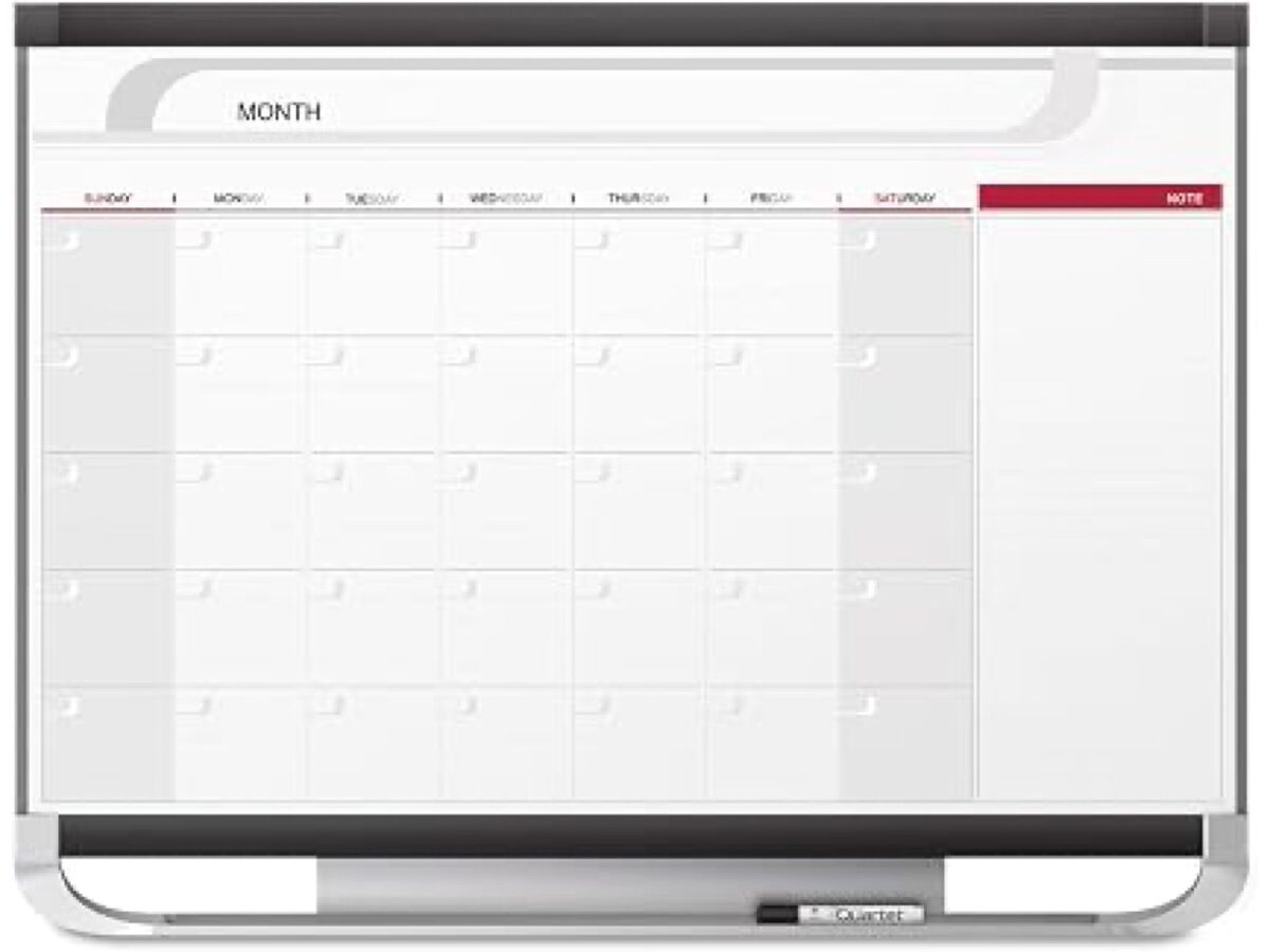 Quartet Prestige 2 Monthly Calendar Board