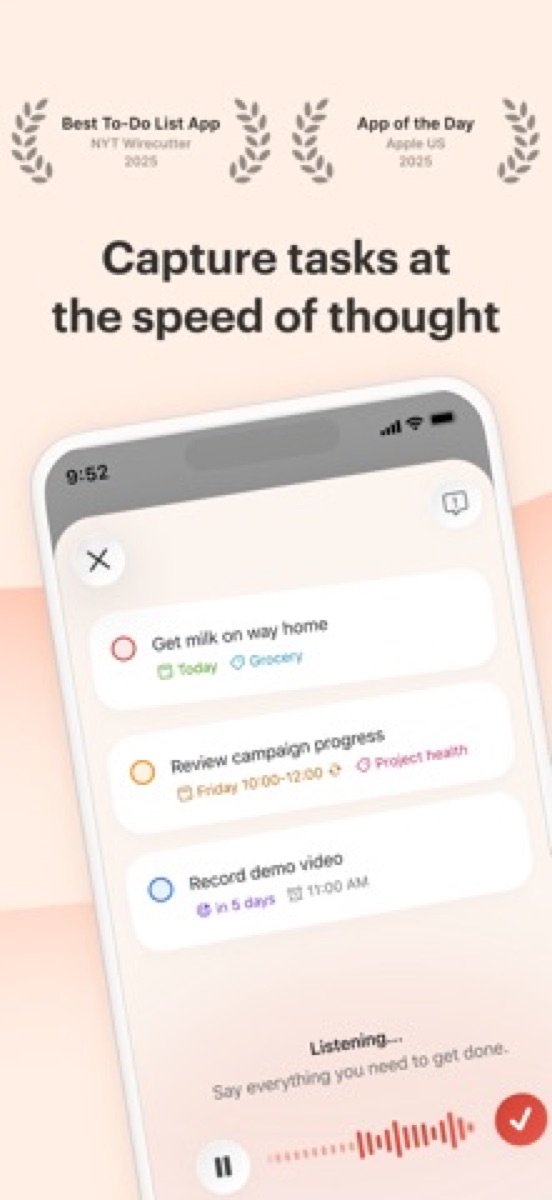 Todoist screenshot 1